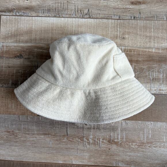 Lack Of Color Wave Bucket Beige Terry Hat S/M - Picture 2 of 3